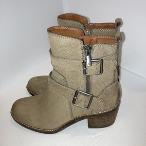 Biker Lucky Brand Castillia‘s Leather Ankle Boots Western 90s Retro Cowgirlcore